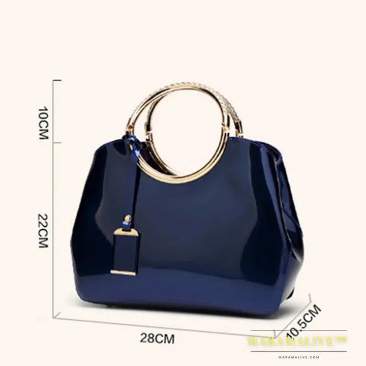 New Fashion Famous Brands Women Bag High Quality Women Handbags Patent Leather Ladies Cross Body Messenger Shoulder Bags