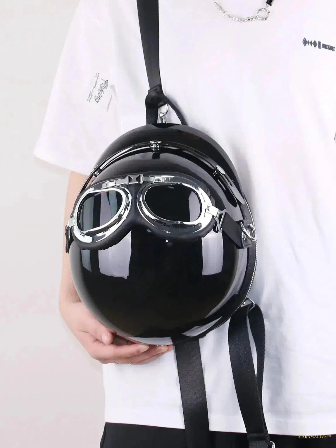 New Fashion Trend Creative Personalized Women's Bag Funny Helmet Bag National Flag Sunglasses Glasses Style Bag Round Bag S