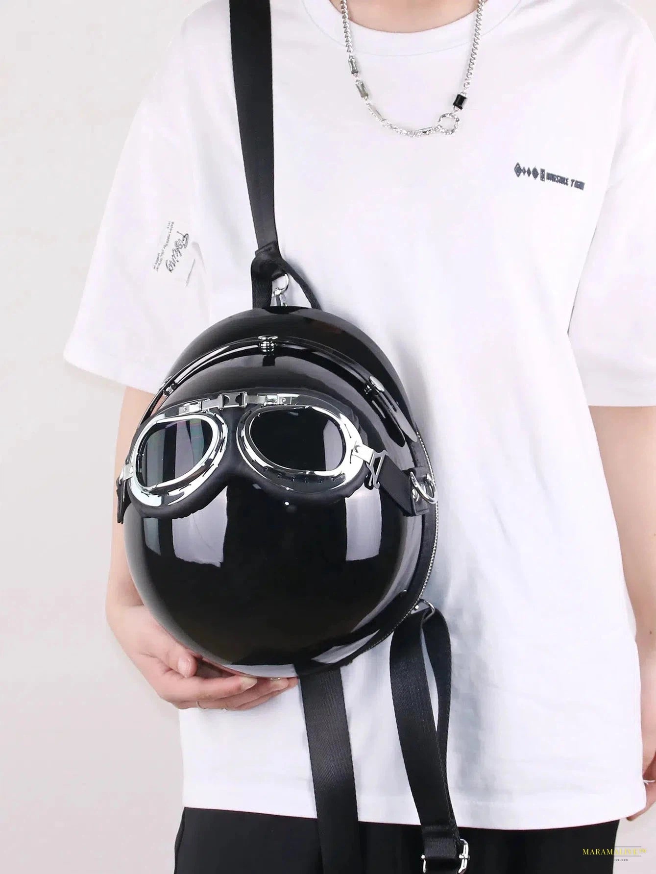 New Fashion Trend Creative Personalized Women's Bag Funny Helmet Bag National Flag Sunglasses Glasses Style Bag Round Bag S