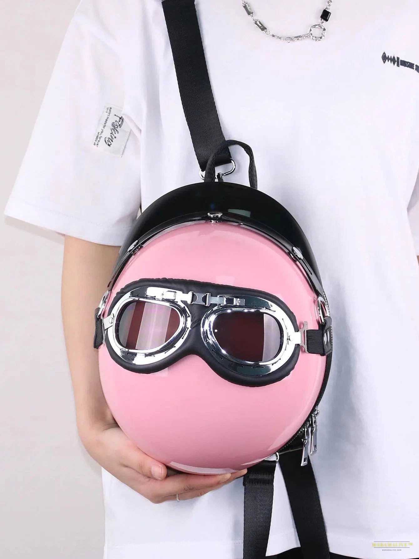 New Fashion Trend Creative Personalized Women's Bag Funny Helmet Bag National Flag Sunglasses Glasses Style Bag Round Bag S