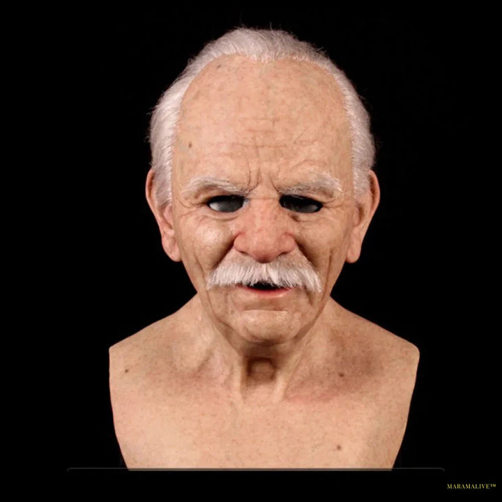 New Old Man Grandpa Grandma Mask Old Man Head Mask Party Offering Scary Cosplay Props Mask Terror Cosplay Funny Prop Latex Masks