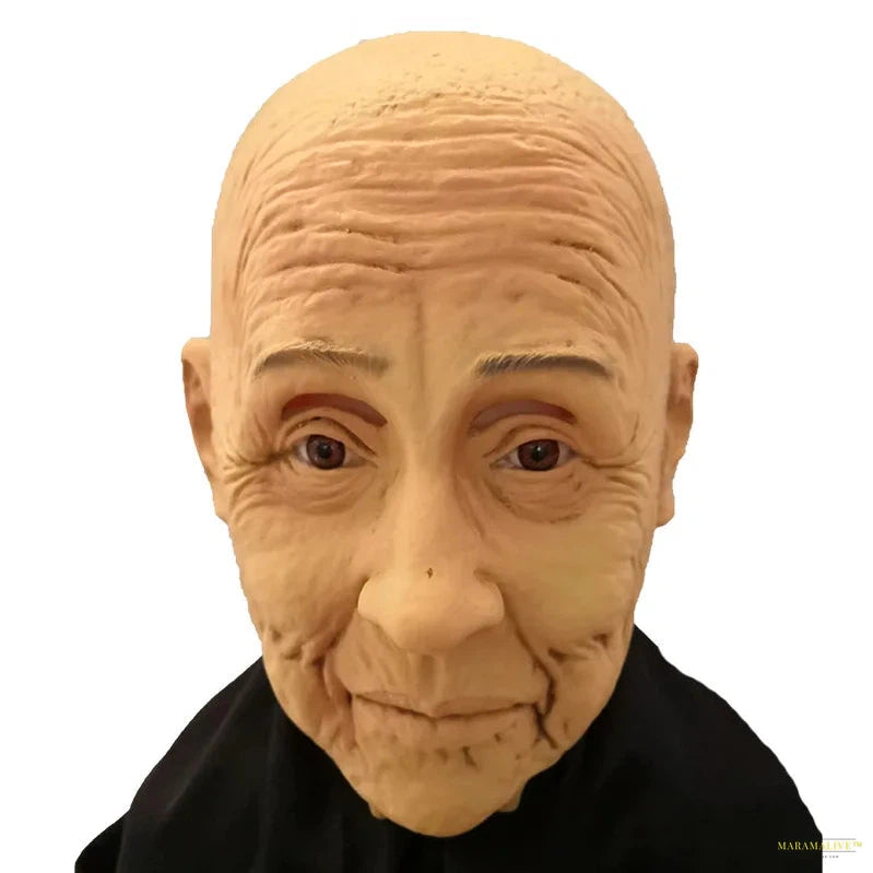 New Old Man Grandpa Grandma Mask Old Man Head Mask Party Offering Scary Cosplay Props Mask Terror Cosplay Funny Prop Latex Masks