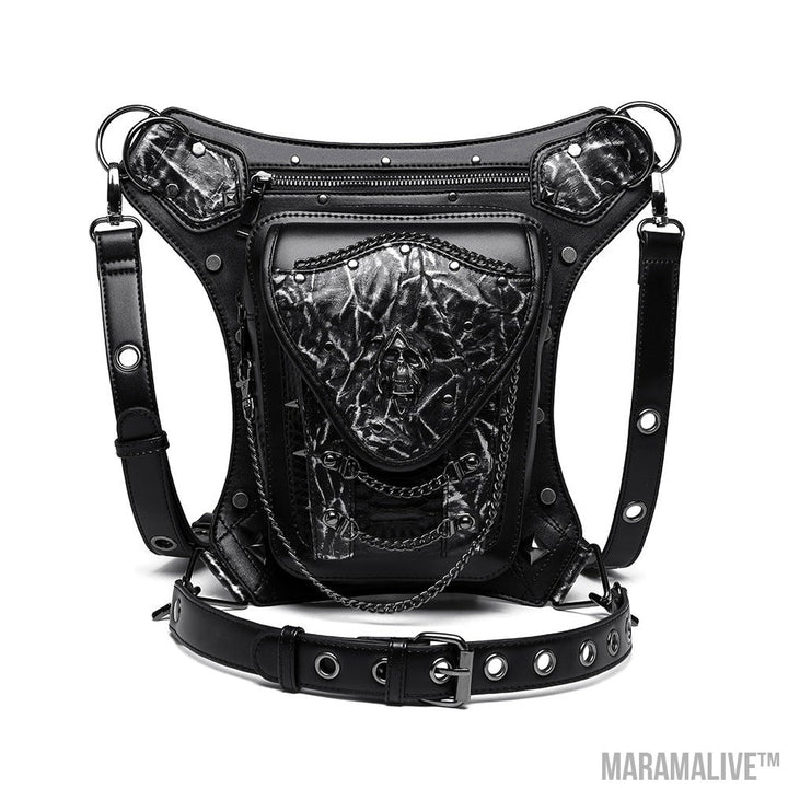 New Steampunk Skull Chain Locomotive Bag