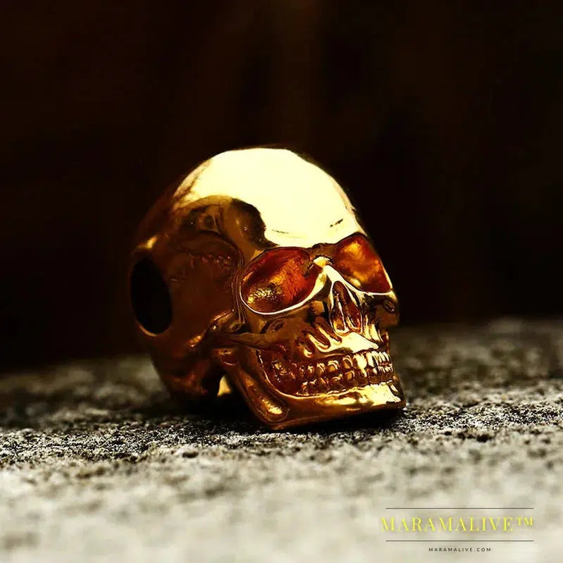 New Store 316L Stainless Steel Pendant Necklace New Arrival Super Punk Skull Biker pendant Fashion Jewelry