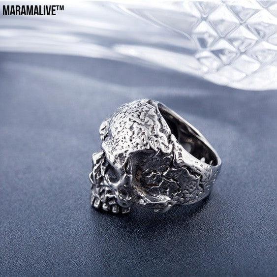 New Vintage Gothic Skull Men's Titanium Steel Ring