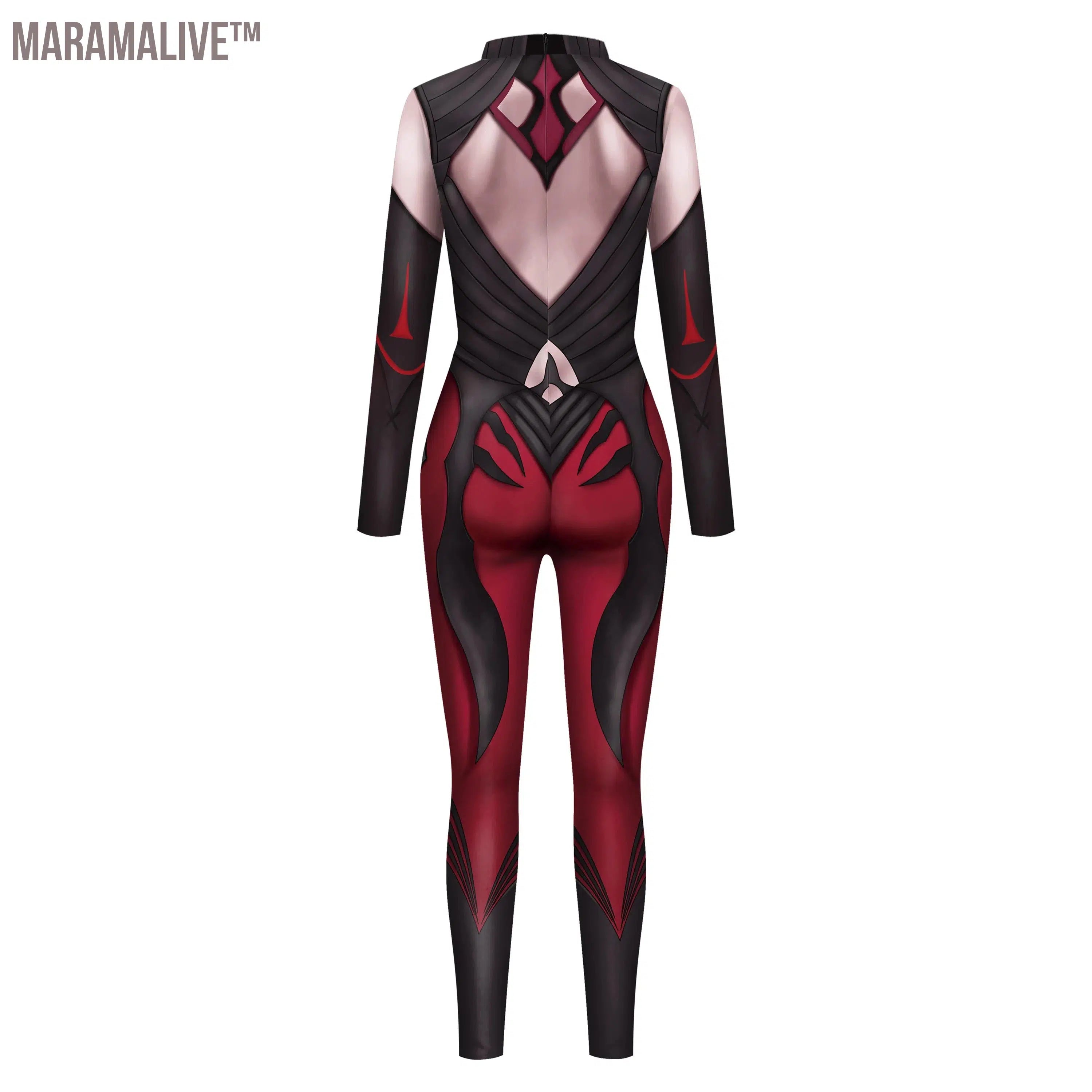 New Women's Sexy Catsuit 3D Cosplay Bodycon Costume Jumpsuit Female Halloween Party Long Sleeve Bodysuit