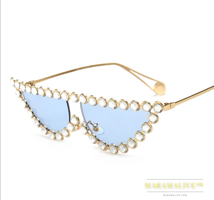 New studded cat's Eye Sunglasses fashionable style