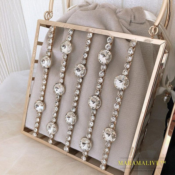 Niche Diamond-studded Dinner Bag Fashionable Metal