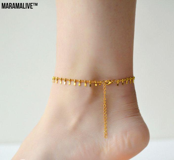 Nordic Pendant Anklet - Minimalist