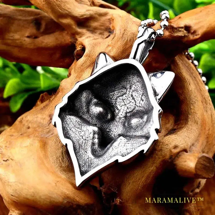 Nordic Viking Amulet scandinavian wolf head Necklace Animal Original pendant necklace Jewelry