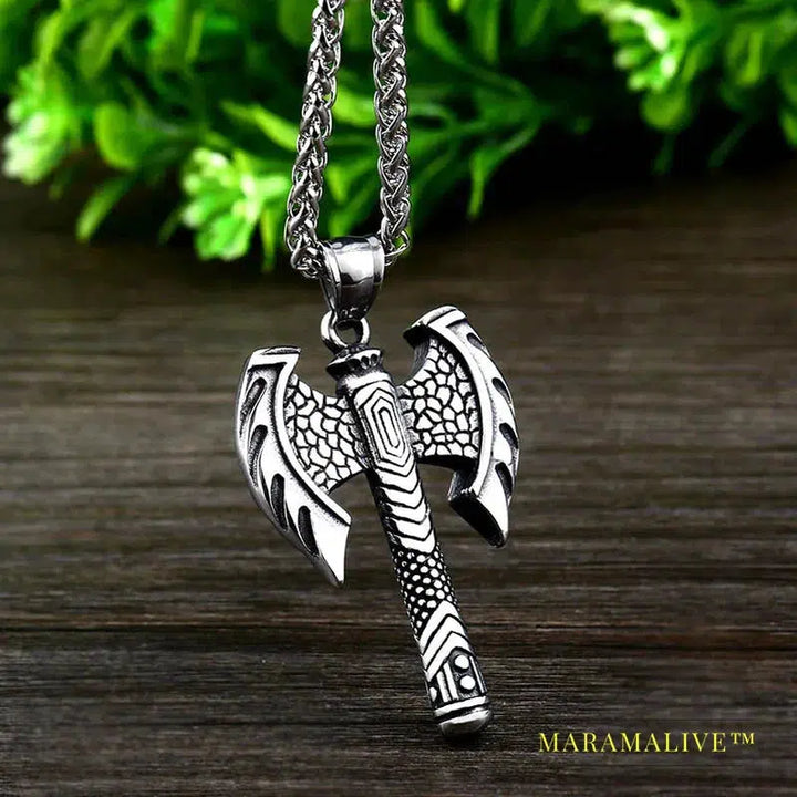 Norse Viking Tomahawk Pendant necklace Mjolnir pendant North Necklace Stainless Steel Chain Necklace Jewelry