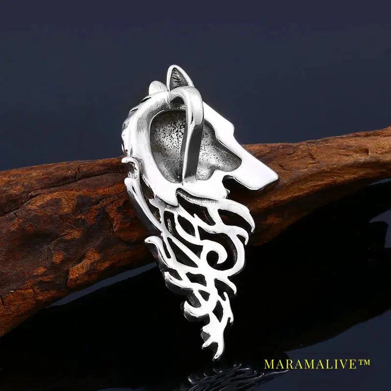 Norse Vikings Amulet Raven Wolf Head Thor's Hammer Mjolnir Original Animal Viking pendant Jewelry