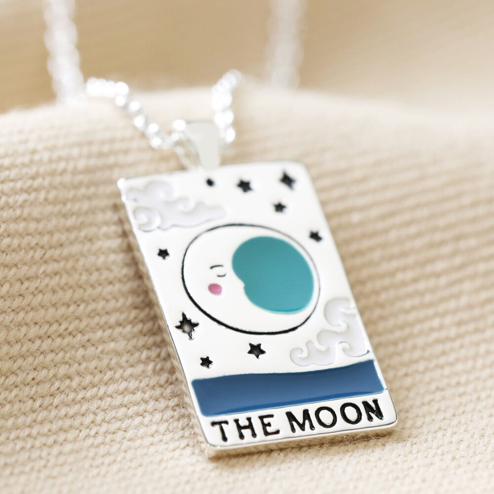 Maramalive™ Fashion Jewelry Colorful Oil Necklace Tarot Square Pendant necklaces on a white background.