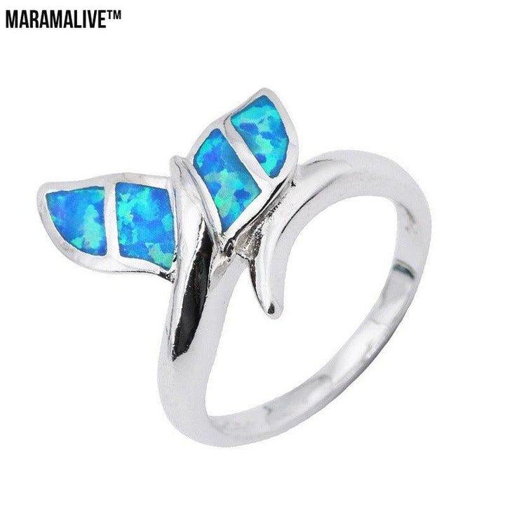 Opal Mermaid Tail Ring