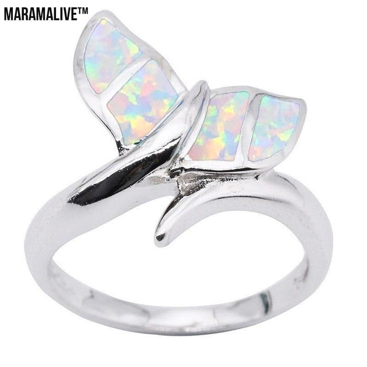 Opal Mermaid Tail Ring