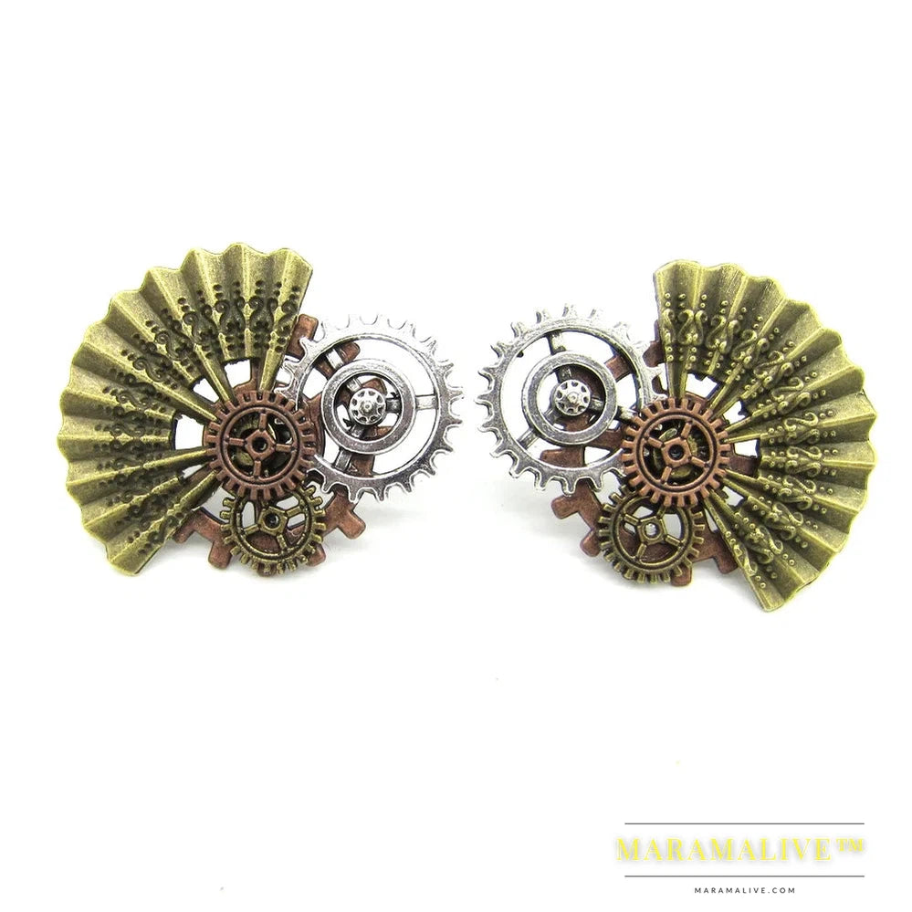 Original Design Octopus/Butterfly/ Owl /Dragonfly/ Phoenix Head/ Vintage Gears Steampunk Drop Earrings Fashion Jewelry