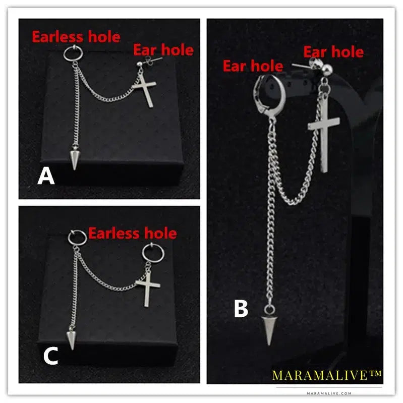 Original unique Mens single Spike stainless steel earring,guys jewellery,accessory, hipster, grunge style, punk, earrings boys