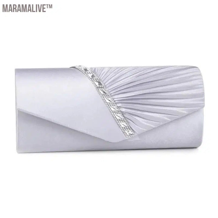 Party Clutches Woman Purple Purse Fashion Luxury Diagonal Rhinestone Prom Party Clutch Evening Bag Shoulder Bag