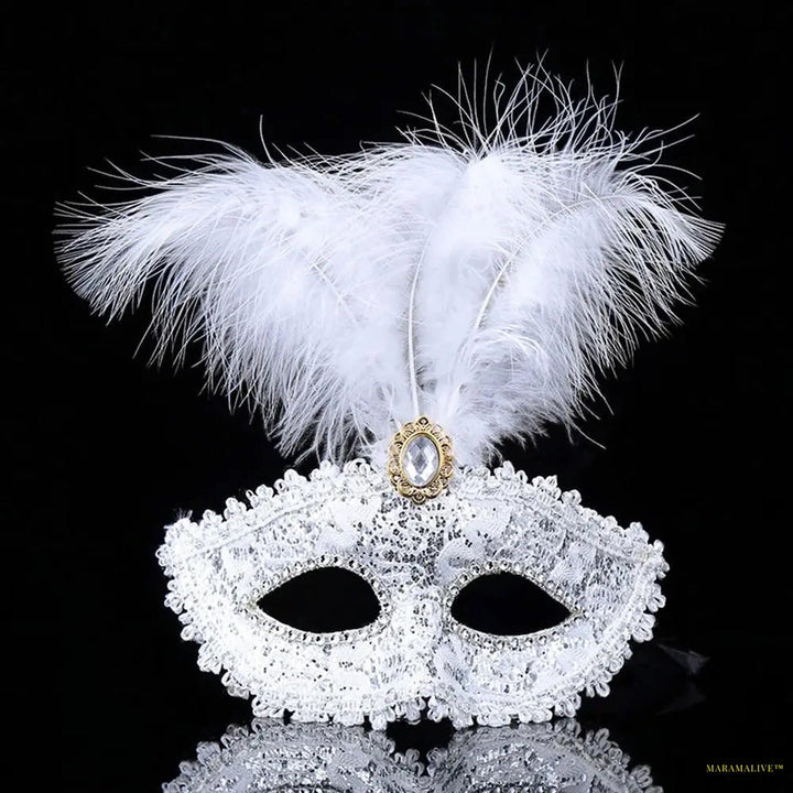 Party Mask Woman Masquerade Luxury Peacock Feathers Half Face Mask Cosplay Costume Venetian Mask For Children