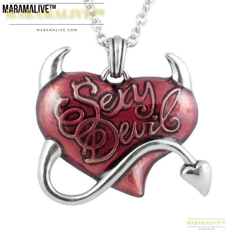 Personality Demon Heart Pendant Male Gothic Style