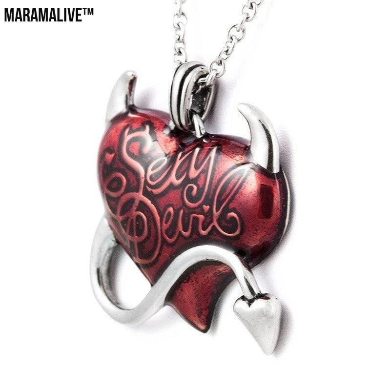 Personality Demon Heart Pendant Male Gothic Style