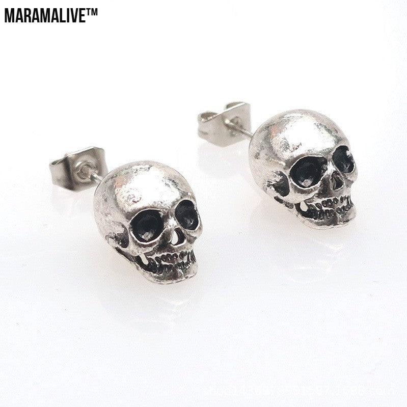 Personality Retro Skull Eardrops Earrings