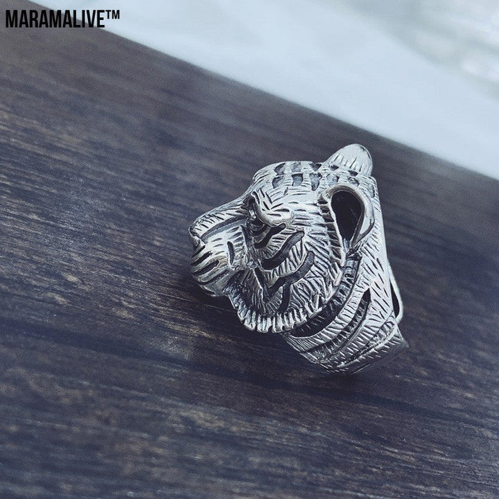 Personality Zodiac Tiger Ring Man