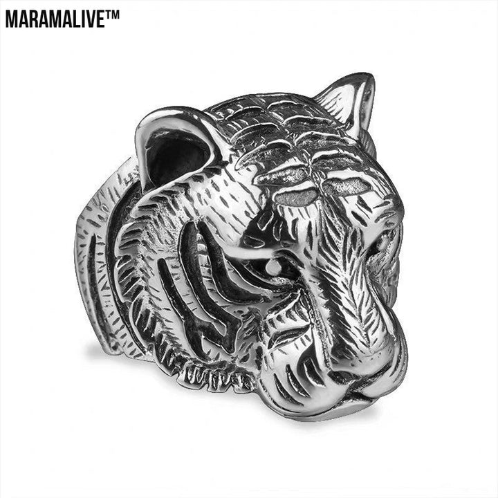 Personality Zodiac Tiger Ring Man