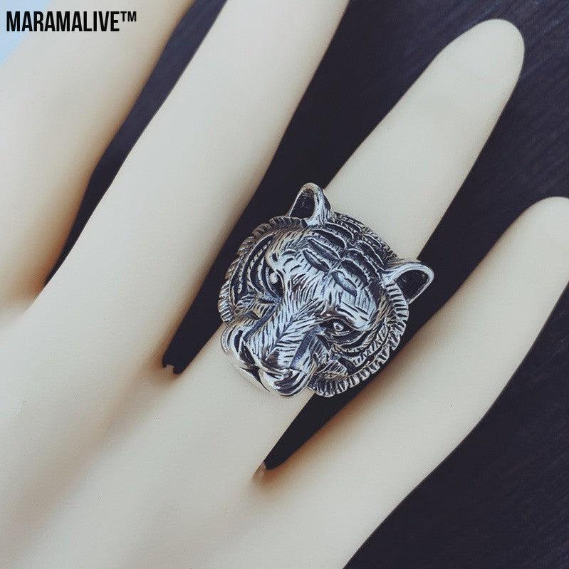 Personality Zodiac Tiger Ring Man