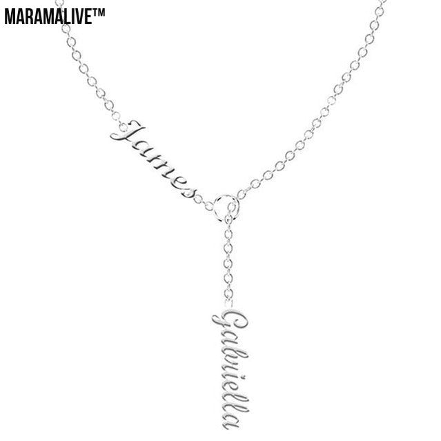 Personalized Name Necklace Two Names on your Chain