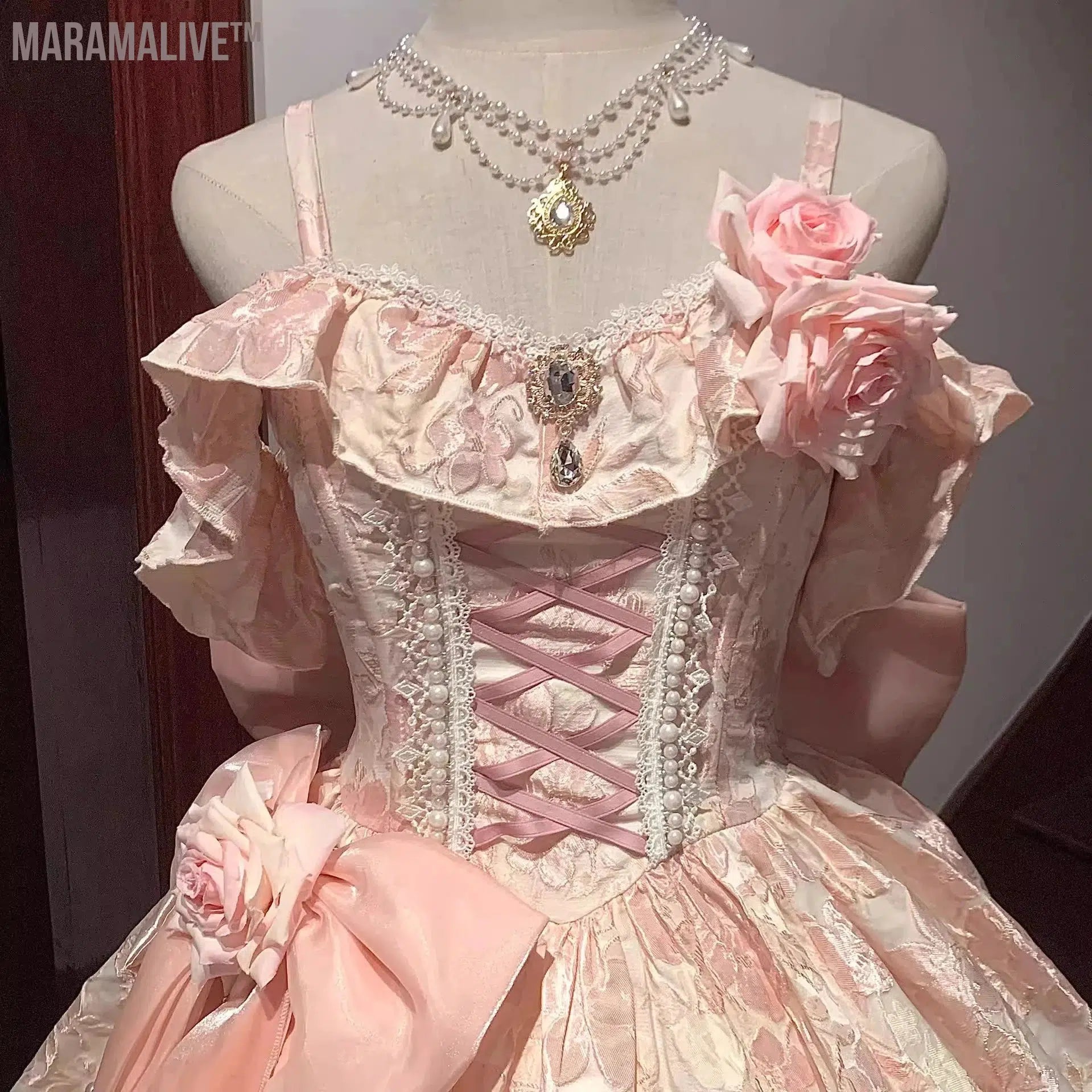 Pink Adult Formal Dress Wedding