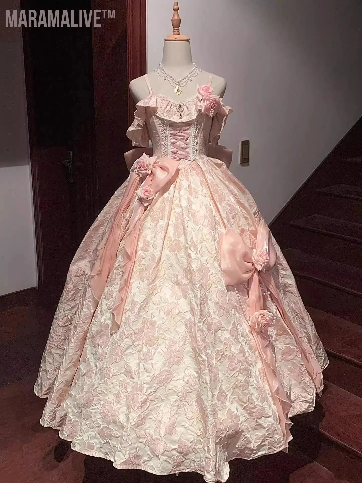 Pink Adult Formal Dress Wedding