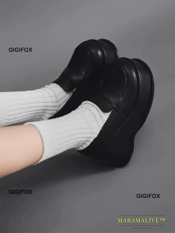 Platform Wedge Pumps For Women Slip On Mary Jane Punk Goth Fashion High Heels Shoes Spring Casual Mary Janes Lolita