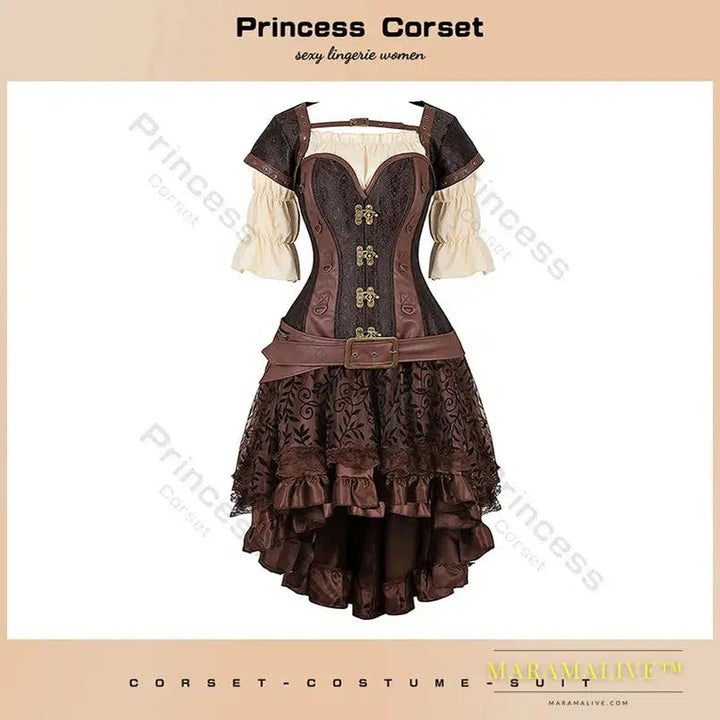 Plus Size Steampunk Pirate Outfits for Curvy Women