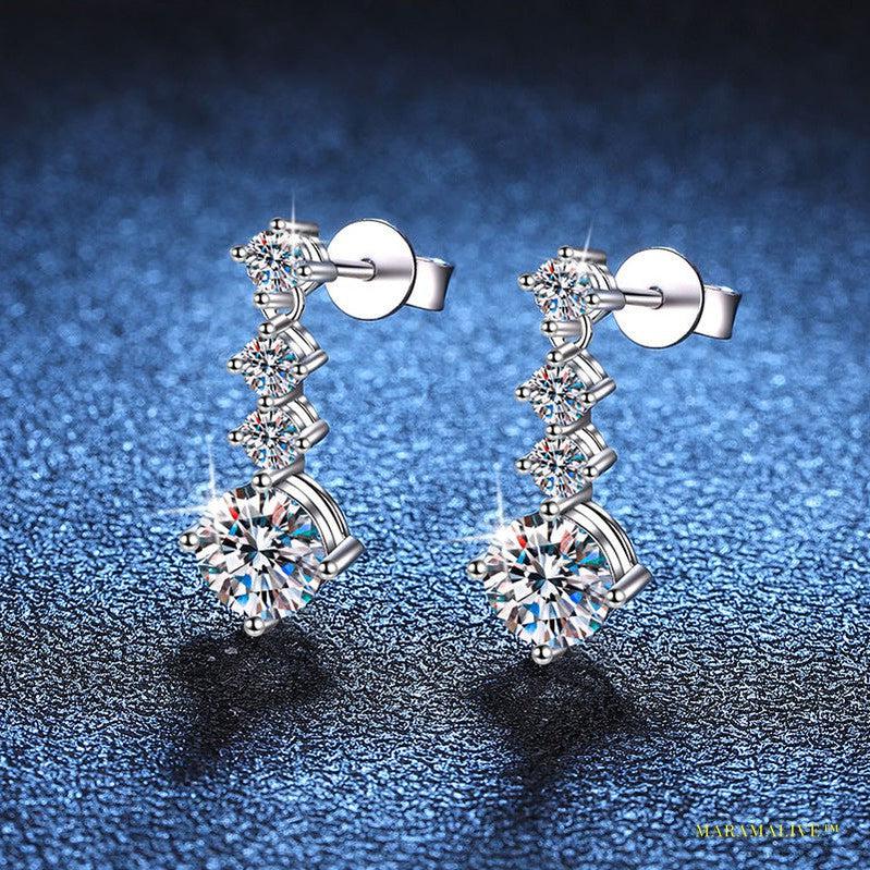 Precious Moissanite Lab-Made Diamond Earrings: Affordable Luxury Jewelry