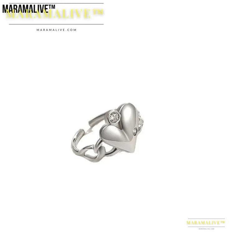 Pretty, thoughtful Gift for Her - Women's Fashion Personality Love Heart-shaped Ring