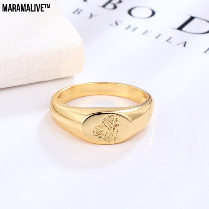 Printed Copper And Gold Plated Ring