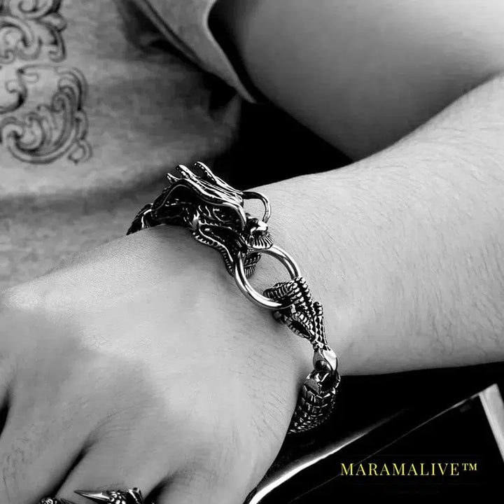 Punk Dragon Animal Bracelet &bangle For Man 316 Stainless Steel Man's High Quality Jewelry