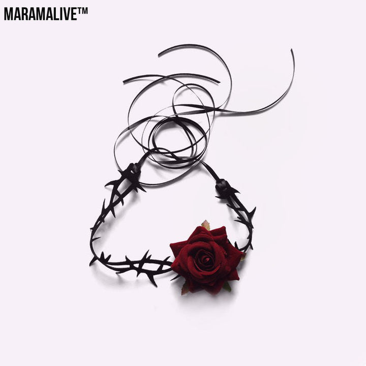 Punk Gothic Court Dark Briar Rose choker