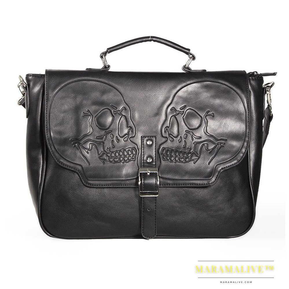 Punk Gothic Skull One Shoulder Crossbody Bag