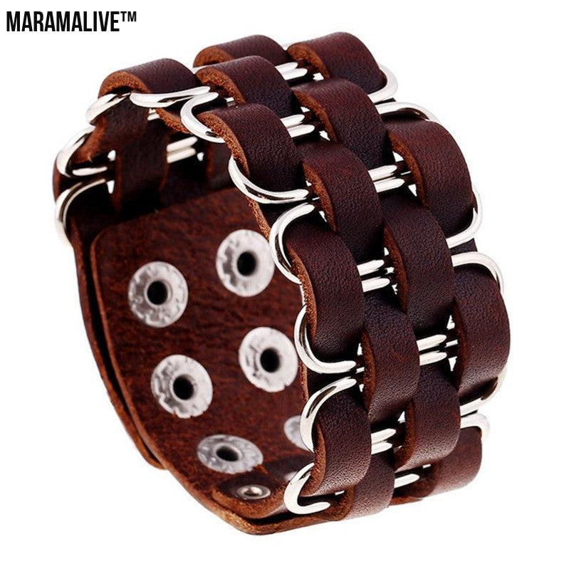 Punk Leather Bracelet