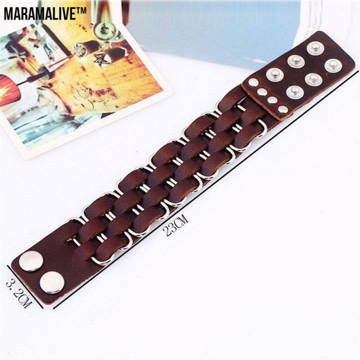 Punk Leather Bracelet