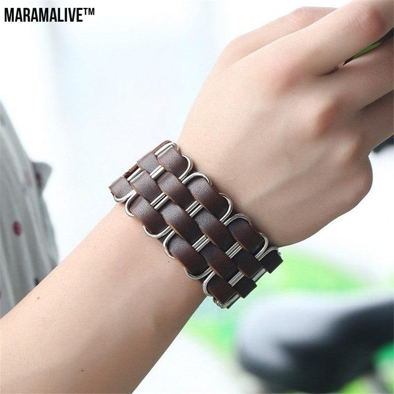 Punk Leather Bracelet