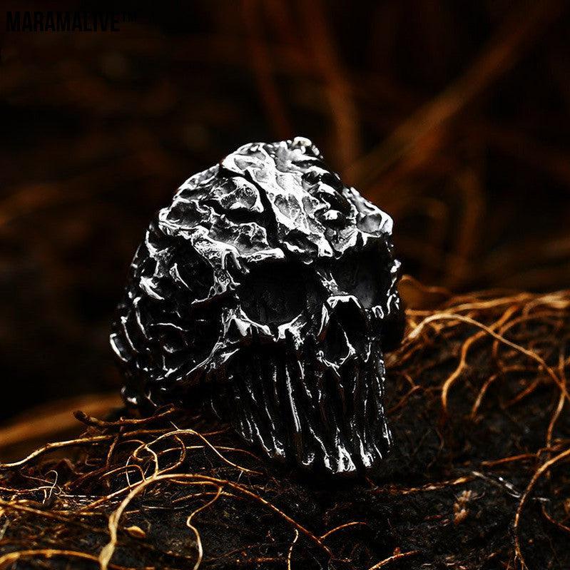 Punk Skull Ring Hand Jewelry