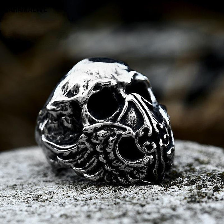 Punk Skull Ring Hand Jewelry