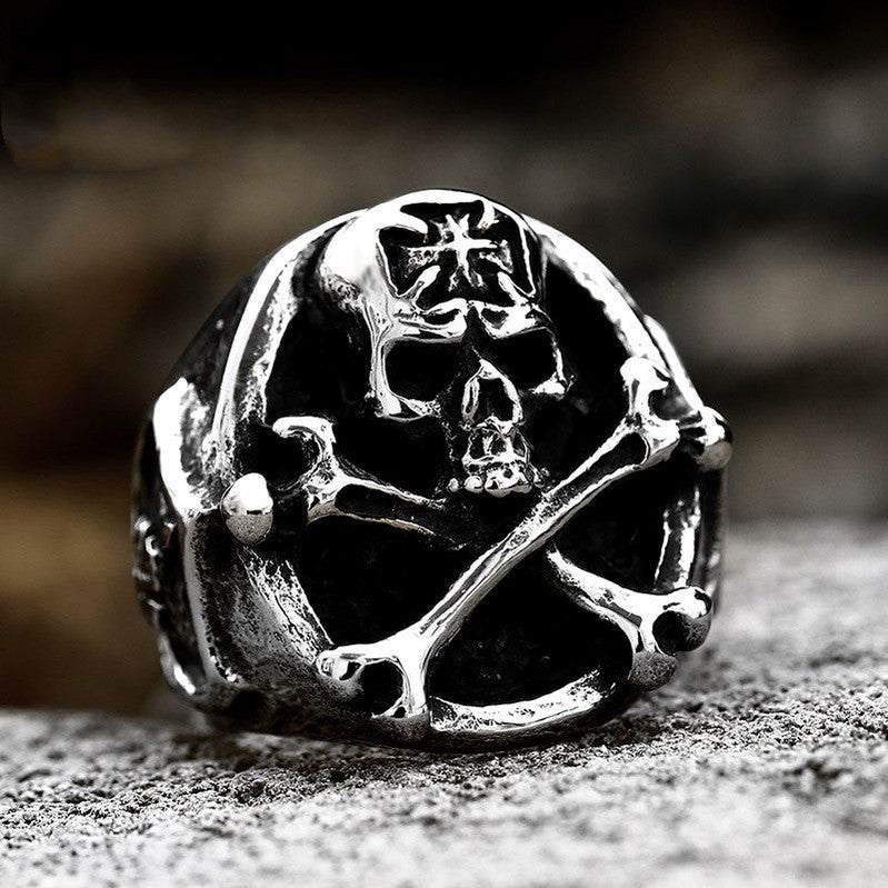 Punk Skull Ring Hand Jewelry