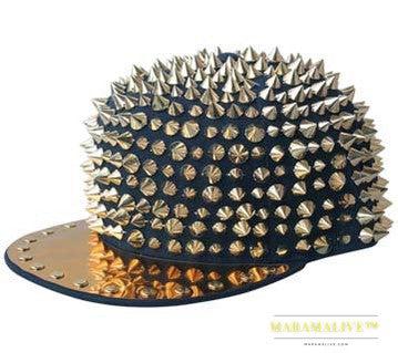 Punk Studded Handmade Rivet Street Cap