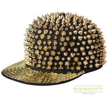 Punk Studded Handmade Rivet Street Cap