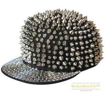 Punk Studded Handmade Rivet Street Cap