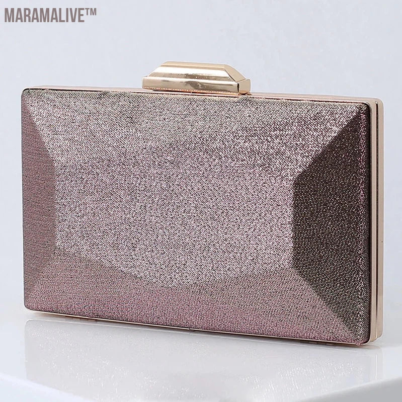 Purple Clutch Bags for Women Evening Wedding Party Luxury Designer Handbag Crossbody Shoulder Bag and Small Messenger Purse